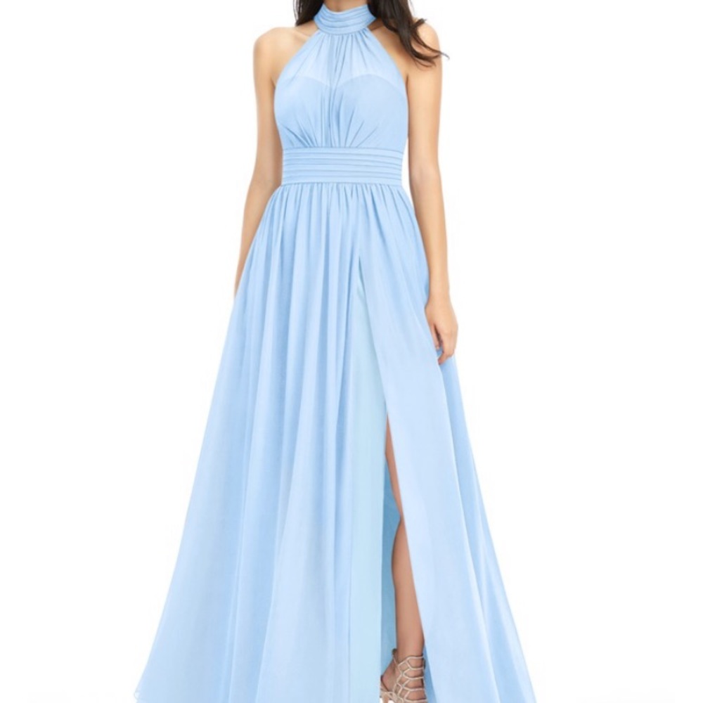 Azazie Iman dress in Sky Blue